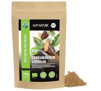 Alpi Nature Haba Tonka Orgánica Molida 100g, Haba Tonka en Polvo para Pasteles y Postres