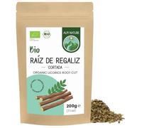 Alpi Nature Infusión Regaliz Orgánica 200g, bio Raíz de Regaliz Seca y Cortada para Preparar Té