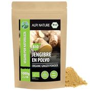 Alpi Nature Jengibre Orgánico en Polvo 1kg, Raíz de Jengibre Molida y Seca para Cocinar