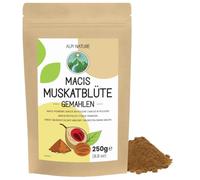 Alpi Nature Macis Molido 250g, Flor de Nuez Moscada Molida, Macis en Polvo | ideal para Cocinar y Hornear, Repostería, Postres, Guisos, Salsas, Quesos, Gratinados y Mezclas de Especias