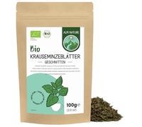 Alpi Nature Menta Verde Infusión Orgánica 100g, Hojas de Menta Rizada Secas y Cortadas para Preparar Té