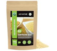 Alpi Nature Mostaza Orgánica en Polvo Amarilla y Blanca 1kg, Semillas de Mostaza Molidas en Polvo
