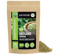 Alpi Nature Orégano Seco Orgánico 40g, Hierba de Orégano Frotada para Cocinar, Pasta y Pizza