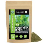Alpi Nature Ortiga Verde Orgánica en Polvo 500g, Hojas de Ortiga Secas y Molidas, Urtica dioica