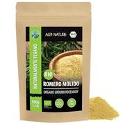 Alpi Nature Romero Orgánico Seco en Polvo 500g, Hojas Secas y Molidas, Especia Romero para Cocinar