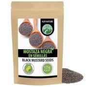 Alpi Nature Semillas de Mostaza Negra y Marrón 125g, Semillas de Mostaza Marrón y Negra 1-2 mm