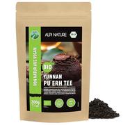 Alpi Nature Té Rojo Pu Erh Orgánico de Yunnan 200g, Té Pu Erh de Hojas Sueltas, con Cafeína Natural