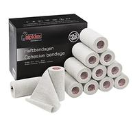 ALPIDEX 12 Rollos Venda Adhesiva 10 cm x 4,5 m Venda Cohesiva Envoltura Tape Deportiva Bendaje Autoadhesiva Mano Rodillas Tobillo Vet Wrap Perro Gato Caballo, Color:blanco