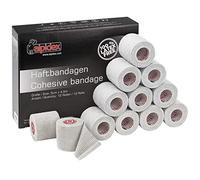 ALPIDEX 12 Rollos Venda Adhesiva 5 cm x 4,5 m Venda Cohesiva Envoltura Tape Deportiva Bendaje Autoadhesiva Mano Rodillas Tobillo Vet Wrap Perro Gato Caballo, Color:blanco