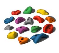 ALPIDEX 15 Presas De Escalada M/L | Asas Pequeñas | Peldaños | Talla M L Socavones Formas | Piedras Bloques Escalada - Color:Color Mezclado