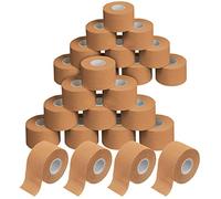 ALPIDEX 24 x Cinta Adhesiva Deportiva 3,8 cm x 10 m Sport Tape 100% Algodón Inelástica Balonmano Fútbol Voleibol Escalada, Color:de Color Carne