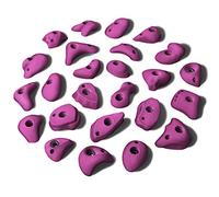 ALPIDEX 25 Presas De Escalada 25 S/M | Manijas Pequeñas | Tiras Estrechas | Patadas | Talla S M Formas | Piedras Bloques Escalada - Color:Violeta Viva