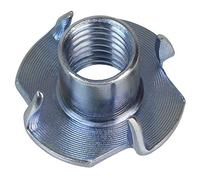 ALPIDEX 250 Tuercas de impacto M10 para madera - con 4 dientes de acero galvanizado para presas de escalada y bricolaje