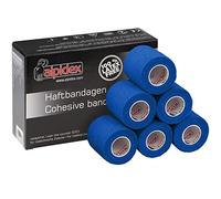 ALPIDEX 6 Rollos Venda Adhesiva 5 cm x 4,5 m Venda Cohesiva Envoltura Tape Deportiva Bendaje Autoadhesiva Mano Rodillas Tobillo Vet Wrap Perro Gato Caballo, Color:azul
