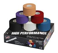 ALPIDEX 6 x Cinta Adhesiva Deportiva 3,8 cm x 10 m Sport Tape 100% Algodón Inelástica Balonmano Fútbol Voleibol Escalada, Color:Colores Surtido