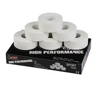 ALPIDEX 6 x Sport Tape 2.5 cm x 10 m Cinta Dedo Adhesiva Deportiva Borde Serrado 100% Algodón Balonmano Fútbol Voleibol Escalada