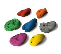 ALPIDEX 7 Presas De Escalada XL | Presas con Asas | Presas Extragrandes | Varias Formas Colores | Piedras Escalada | Bloques Escalada - Color:Color Mezclado