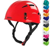 ALPIDEX Casco de Escalada Universal para jóvenes y Adultos EN 12492 Casco ferrata en Muchos Colores, Color:Ruby Red