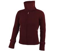 ALPIDEX Chaqueta Forro Polar Mujer Cuello Alto Cremallera Sudadera Otoño Invierno Primavera Ciente Suéter Manga Larga Piel Suave Aire Libre, Tamaño:M, Color:Bordeaux