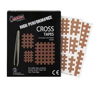 ALPIDEX Cross Tape 170 Piezas - Tamaño A.B y C Beige Parche Acupuntura Pinza Incluida Tiritas Rejilla Cicatrizantes Crosstape