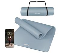 ALPIDEX Esterilla Yoga Gruesa 1,5 cm Colchoneta Antideslizante 3 Tamaños E-Book Tapete Gymnasia Pilates Sin Ftalatos Fitness Mat Alfombra Deporte Ejercicios, Color:Ice Blue, Tamaño:190 x 100 x 1.5 cm