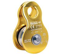 ALPIDEX Polea 20 kN Mobile Pulley Bloque Polipasto EN12278 Cuerda 11 mm | Descenso, Cabrestante, Aparejo, Alpinismo, Aluminio, Acero Inoxidable, Mosquetón, Árbol, Carga Pesada, Colores