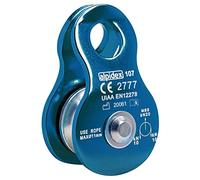 ALPIDEX Polea 20 kN Mobile Pulley Bloque Polipasto EN12278 Cuerda 11 mm | Descenso, Cabrestante, Aparejo, Alpinismo, Aluminio, Acero Inoxidable, Mosquetón, Árbol, Carga Pesada, Colores