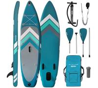 ALPIDEX Tabla Hinchable Surf Stand Up Paddle Board 305 x 76 x 15 cm ISUP Peso Máximo 110 kg Sup Ligero Estable Juego Completo, Color:Petrol