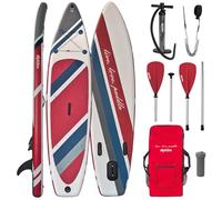 ALPIDEX Tabla Hinchable Surf Stand Up Paddle Board 320 x 76 x 15 cm ISUP Peso Máximo 130 kg Sup Ligero Estable Juego Completo, Color:Fire
