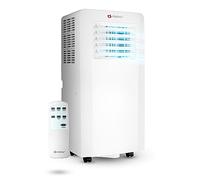 alpina A007G - Aire Acondicionado portátil (deshumidificador, purificador de Aire, Ventilador, 11000 BTU, Temporizador, Mando a Distancia)