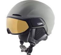 ALPINA Alto Q-Lite - Casco de esquí Seguro, Absorbente de Impactos y Ajustable Individualmente, con Visor de Contraste, para Adultos, Black Matt, 59-63