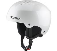 Alpina Arber - Casco de esquí Ligero Adultos, con Almohadillas de Orejas extraíbles, absorción de Impactos óptima, White-Metallic Gloss, M (54-58)