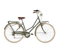 Alpina - Bicicleta de Viaje para Mujer, Color Verde Oliva, 46 cm