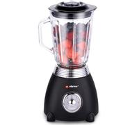 Alpina Blender - Jarra de cristal 1,5 l - 3 soportes - 230 V 500 W 50/60 Hz - Negro