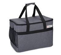 alpina Bolsa Termica 30L - Nevera Portatil - Bolsa Nevera - Aislante - Uso en frío y Caliente - Gris
