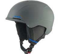 ALPINA Brix Jr - Casco de esquí Seguro y Ligero para niños, con Almohadillas de Orejas extraíbles, óptima absorción de Impactos y Buena ventilación, Midnight-Grey Matt, M (55-59)