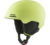 ALPINA Brix Jr - Casco de esquí Seguro y Ligero para niños, con Almohadillas de Orejas extraíbles, óptima absorción de Impactos y Buena ventilación, Sunny Lime, S (48-52)