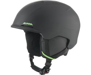 ALPINA BRIX JR - Casco de esquí Unisex Juvenil, Color Negro y neón Mate, 51-55