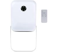 alpina Calefactor Bajo Consumo Eléctrico - Calefactor de Baño con Temporizador y Protección Sobrecalentamiento - Estufa Compacta 400W para Baños Pequeños - Acero Inoxidable