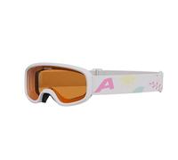 ALPINA CARVY 3.0 - Gafas de esquí antivaho, extremadamente robustas e irrompibles, con 100% de protección UV, ajuste extra pequeño para niños, white matt
