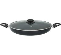 alpina Cazuela - 28 cm de diámetro - con tapa de cristal - Revestimiento antiadherente - Todo tipo de cocinas - aluminio y cristal