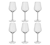 alpina Copas de Vino Blanco - Copas Vino 6 Piezas - Copa Vino 37cl - Regalo Cumpleaños - Regalos Originales Para Mujer y Parejas - Transparante - Vidrio