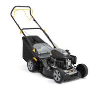 Alpina Cortacésped de Gasolina AL5 46 SA, Ancho de Corte 46 cm, Motor de 139 CC (2200 W) con tracción Posterior, hasta 1200 m², Bolsa de Recogida de 60 l, Altura de Corte Regulable en 6 Posiciones