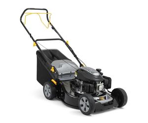 Alpina Cortacésped de Gasolina AL5 46 SA, Ancho de Corte 46 cm, Motor de 139 CC (2200 W) con tracción Posterior, hasta 1200 m², Bolsa de Recogida de 60 l, Altura de Corte Regulable en 6 Posiciones