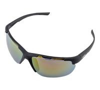 ALPINA DEFEY HR - gafas deportivas y de ciclismo espejadas e irrompibles con protección UV al 100% para adultos - black matt (red) - one Size