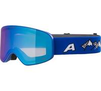 ALPINA FERNIE Q-LITE - Gafas de esquí OTG polarizadas, con efecto espejo, contraste y polarizadas, con protección UV 100%, para adultos, azul real, mate, talla única
