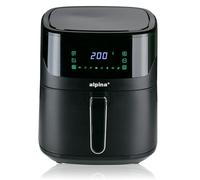 alpina Freidora Aire Digital 6L - Air Fryer para 4 a 6 personas - Freidora de Aire con Temperatura Ajustable de 80°C a 200°C - Airfryer con Temporizador de hasta 60 minutos - Negro