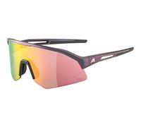 ALPINA Gafas de sol unisex Sonic HR Q-LITE, color negro y morado metalizado, talla única, negro y morado metálico mate, Talla única