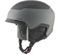 ALPINA Gems Casco de esquí, Adultos Unisex, Gris y Negro Mate, 55-59