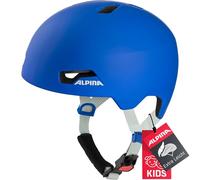 ALPINA Hackney Casco de Bicicleta, Juventud Unisex, Azul Real Mate, 51-56